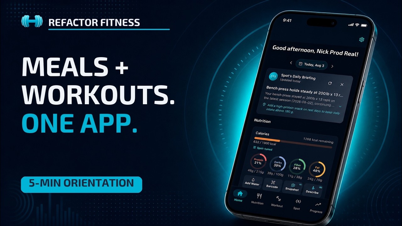 Refactor Fitness app orientation
